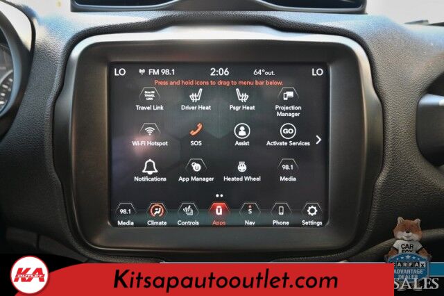 2021 Jeep Renegade Trailhawk / 4X4 / Power & Heated Leather Seats / Heated Steering Wheel / Navigation / Sunroof / Auto Start / Kenwood Speakers / Blind Spot Alert / Apple CarPlay & Android Auto / Back Up Camera / 1-Owner Banglore