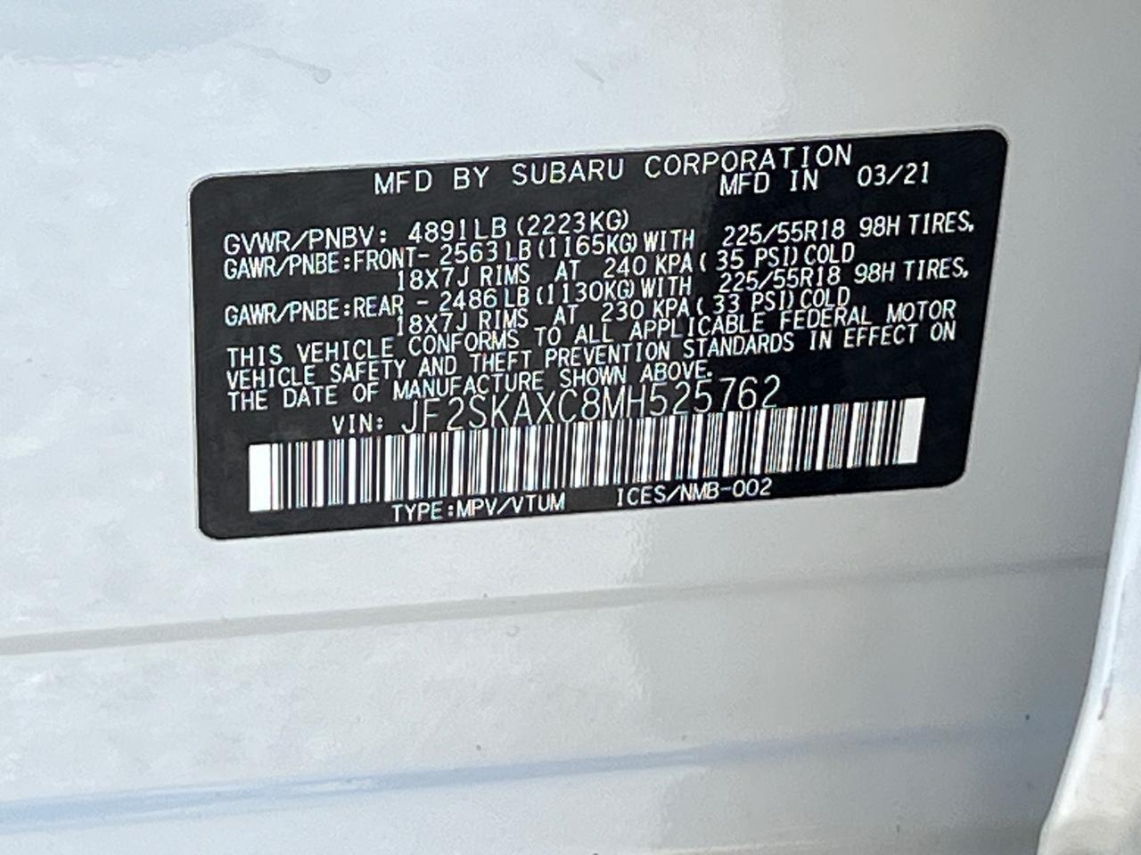 2021 Subaru Forester Touring Hagerstown MD