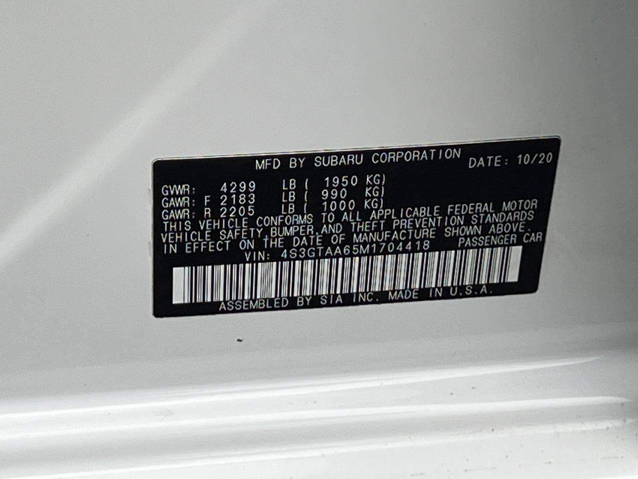 2021 Subaru Impreza Base Hagerstown MD