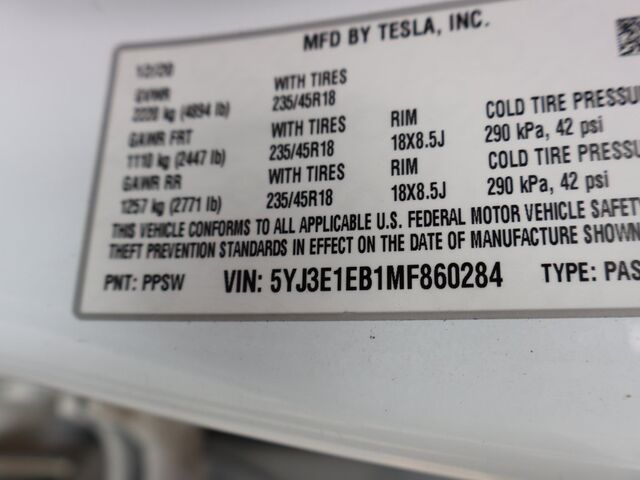 2021 Tesla Model 3 Long Range Merriam KS