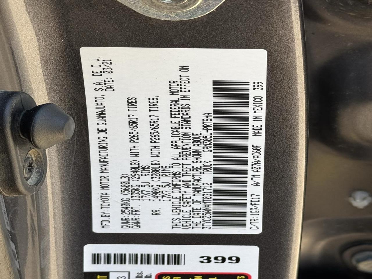 2021 Toyota Tacoma TRD Sport Fredericksburg VA