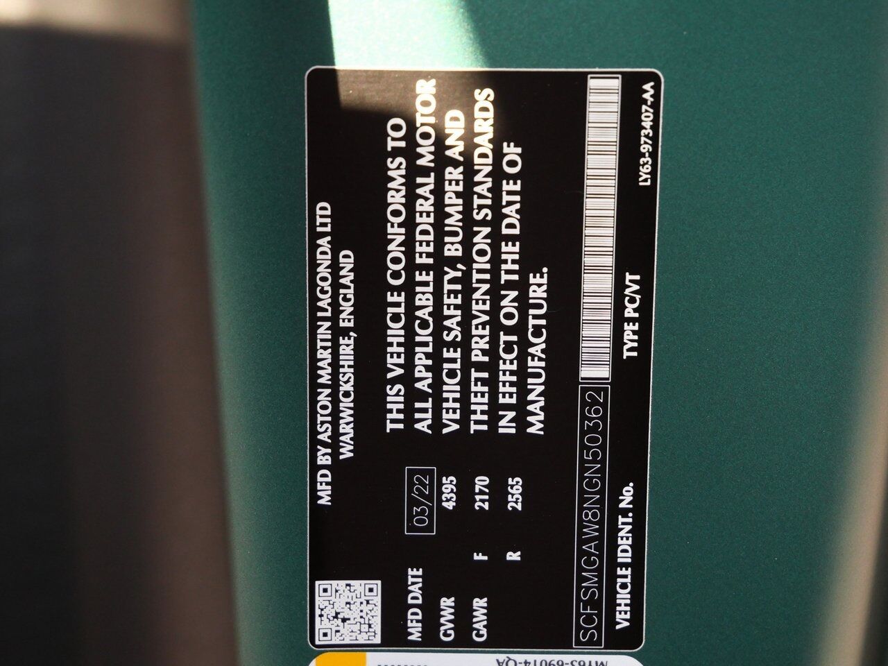 2022 Aston Martin Vantage F1 Edition F1 Edition Lawrence KS