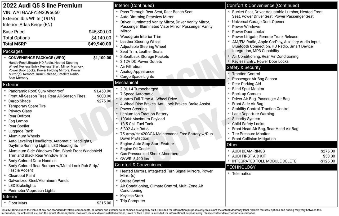 2022 Audi Q5 45 S line Premium Oak Ridge TN