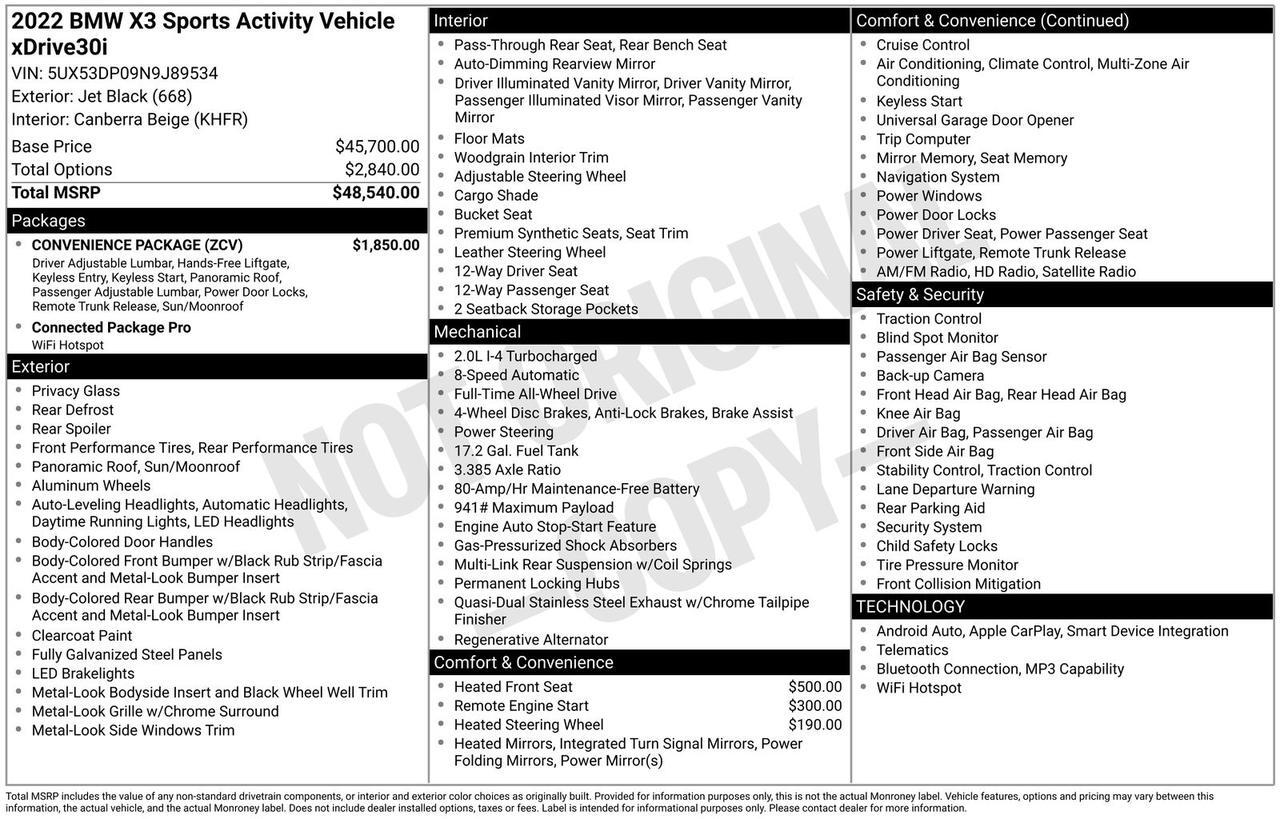 2022 BMW X3 xDrive30i Oak Ridge TN