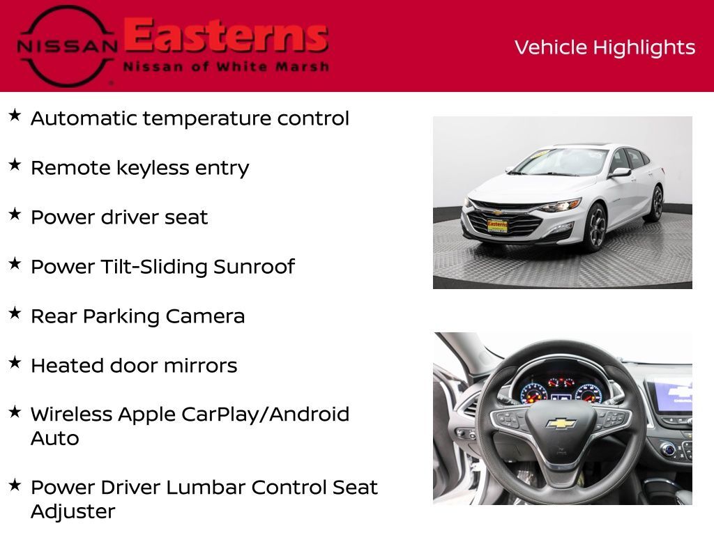 2022 Chevrolet Malibu LT White Marsh MD