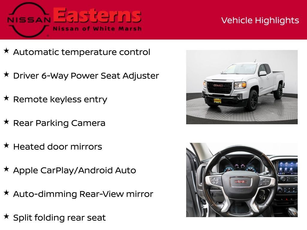 2022 GMC Canyon Elevation White Marsh MD