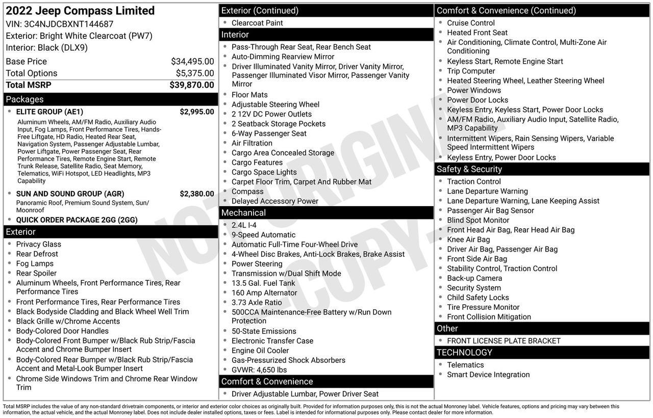 2022 Jeep Compass Limited Oak Ridge TN