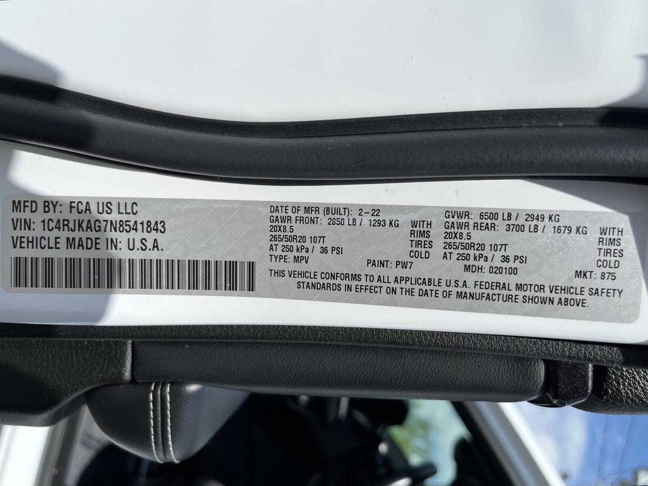 2022 Jeep Grand Cherokee L Altitude Glen Burnie MD