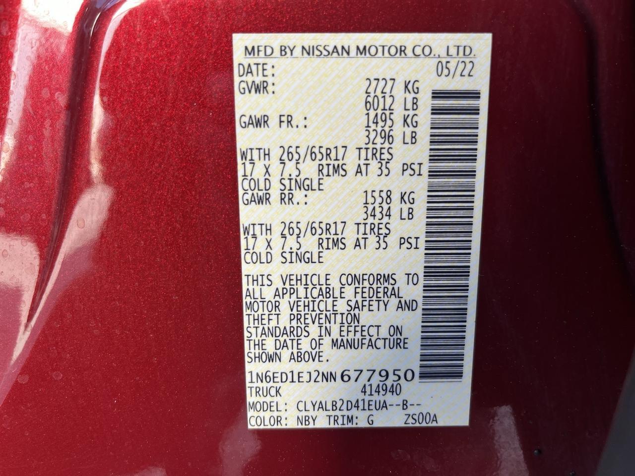 2022 Nissan Frontier SV Glen Burnie MD