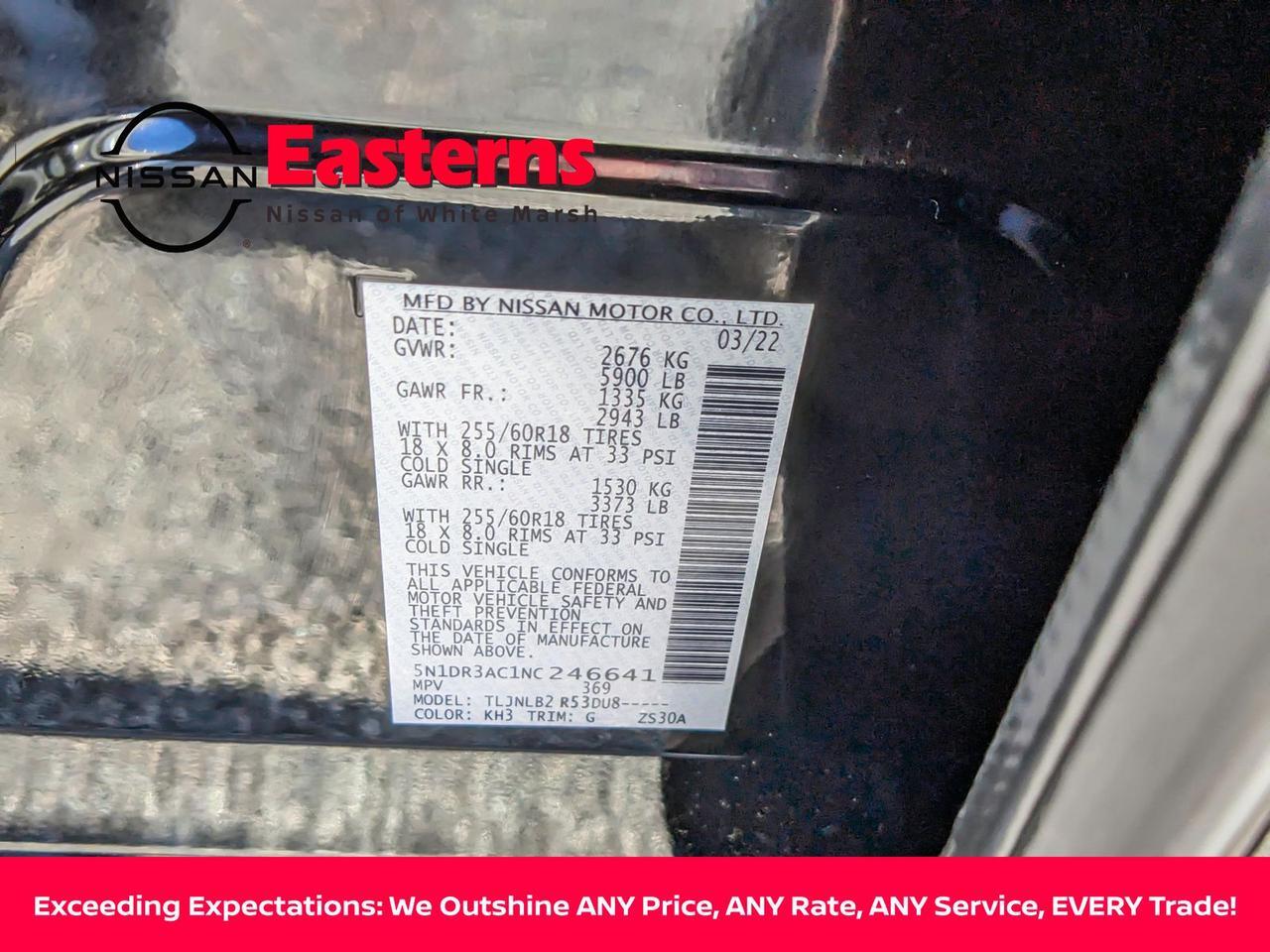 2022 Nissan Pathfinder S White Marsh MD