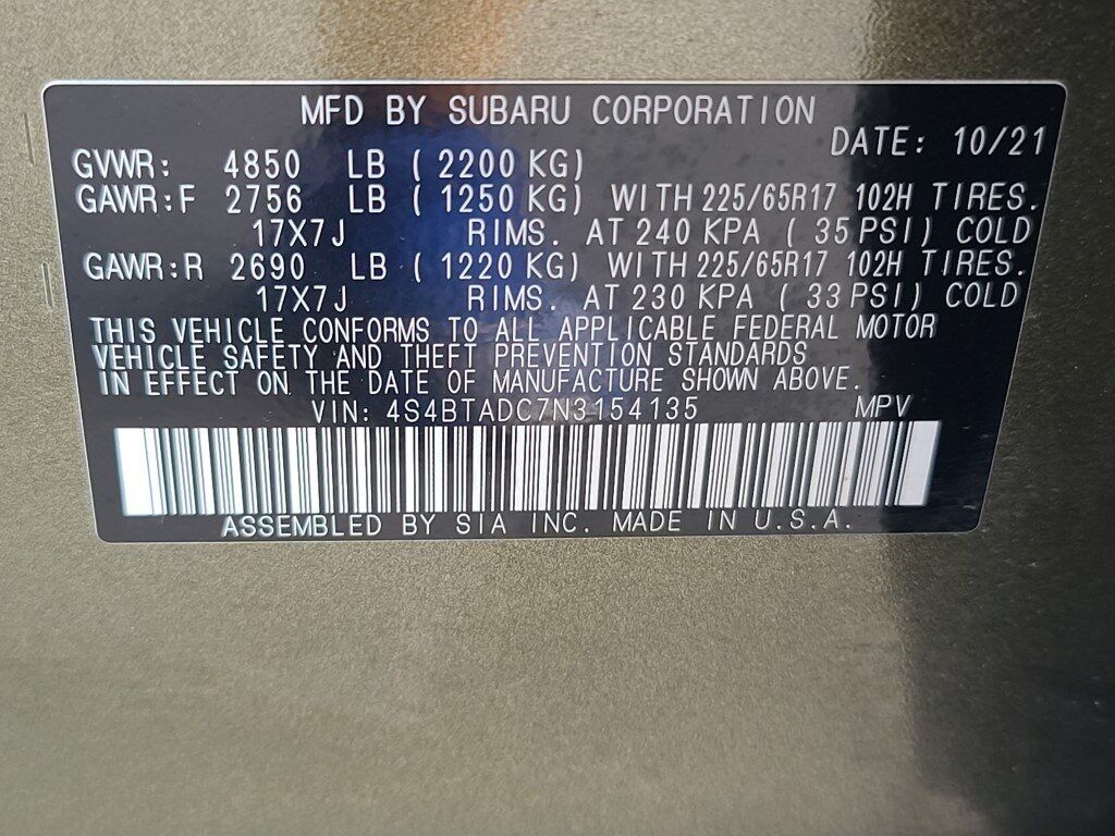 2022 Subaru Outback Premium Springfield VA