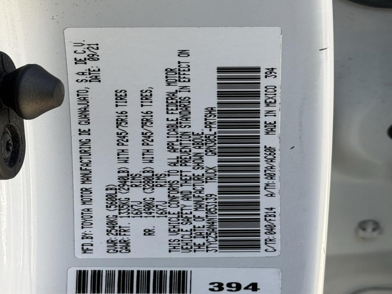 2022 Toyota Tacoma SR Fredericksburg VA