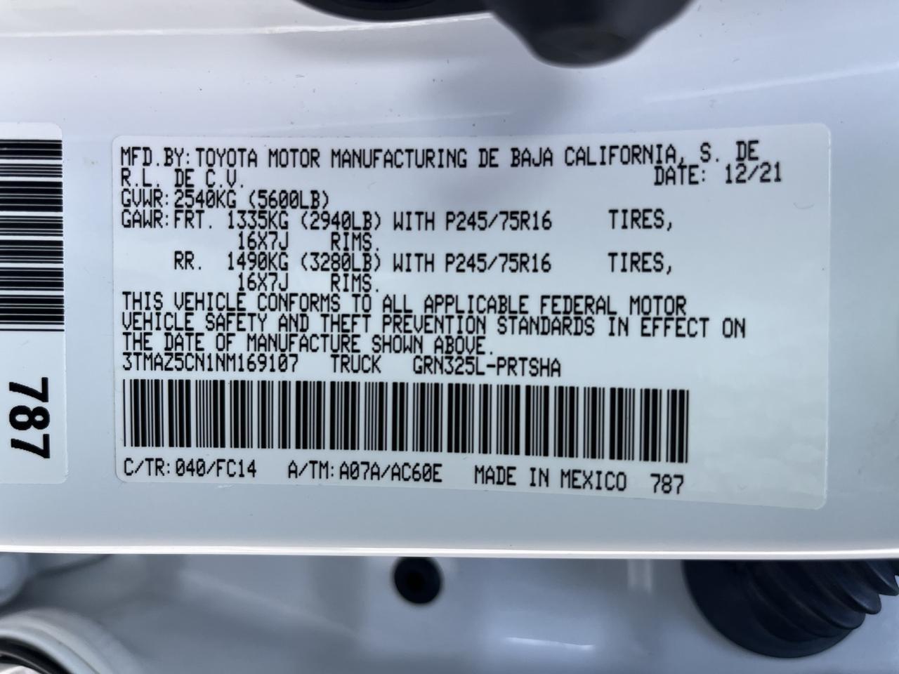 2022 Toyota Tacoma SR5 Fredericksburg VA