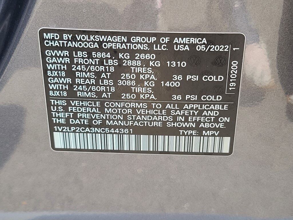 2022 Volkswagen Atlas 2.0T SE Springfield VA