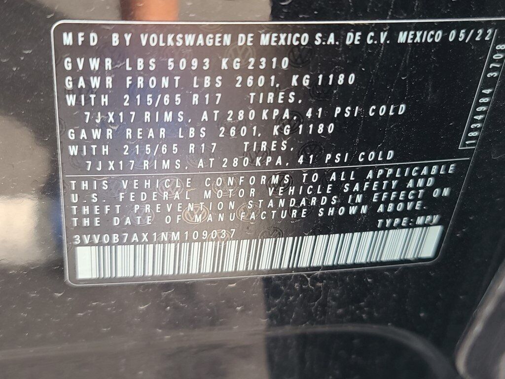 2022 Volkswagen Tiguan 2.0T S Springfield VA