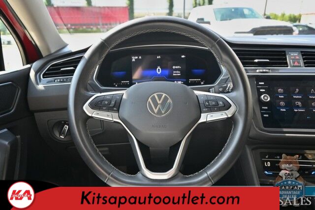 2022 Volkswagen Tiguan SE / AWD / Auto Start / Power & Heated Leather Seats / Panoramic Sunroof / Apple CarPlay & Android Auto / Back Up Camera / Power Liftgate / Keyless Entry & Start / 29 MPG / 1-Owner Banglore