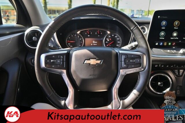 2023 Chevrolet Blazer LT / AWD / Power & Heated Leather Seats / Lane Departure & Blind Spot Alert / Forward Collision Warning / Apple CarPlay & Android Auto / Back Up Camera / Keyless Entry & Start / Block Heater / 36 MPG / 1-Owner Banglore