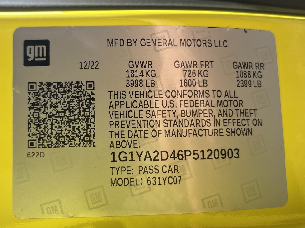 2023 Chevrolet Corvette Stingray Glen Burnie MD