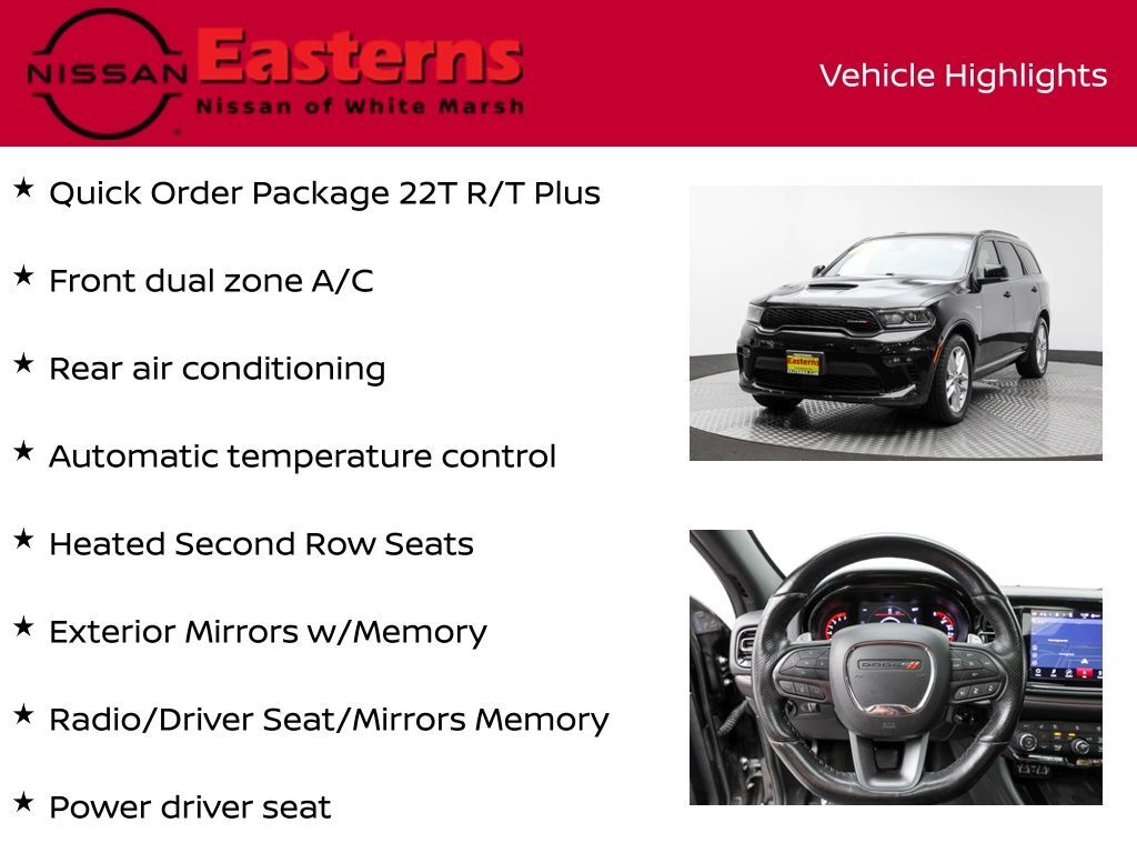 2023 Dodge Durango R/T Plus White Marsh MD