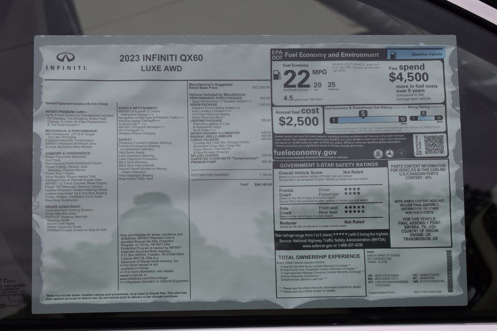 2023 INFINITI QX60 LUXE Vienna VA