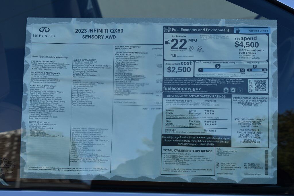2023 INFINITI QX60 Sensory Vienna VA