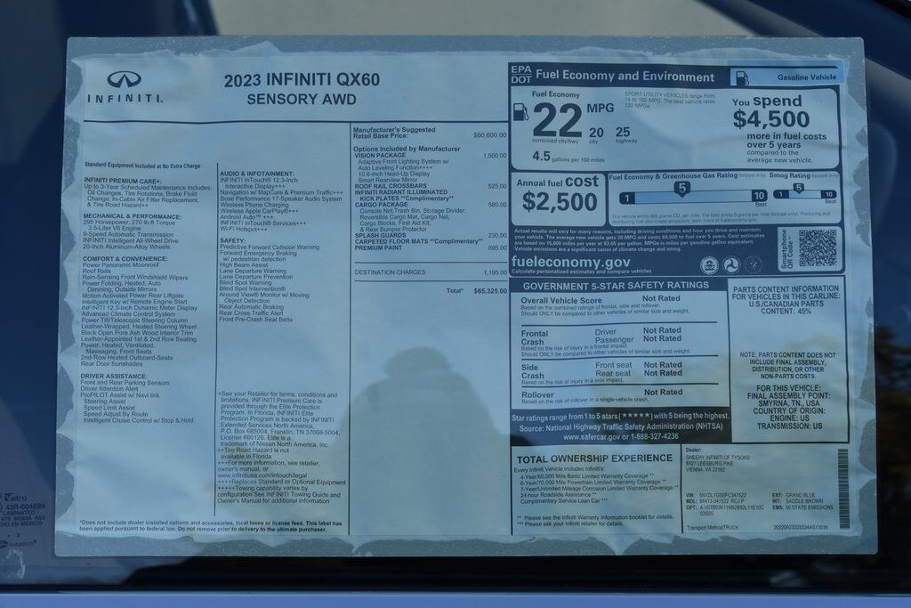 2023 INFINITI QX60 Sensory Vienna VA