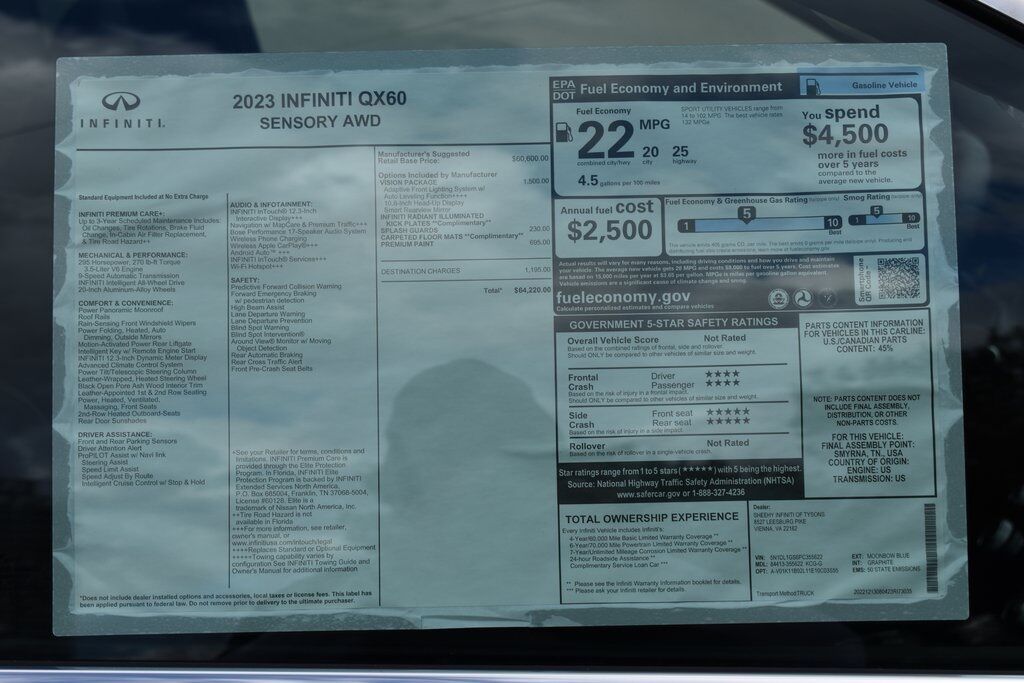 2023 INFINITI QX60 Sensory Vienna VA
