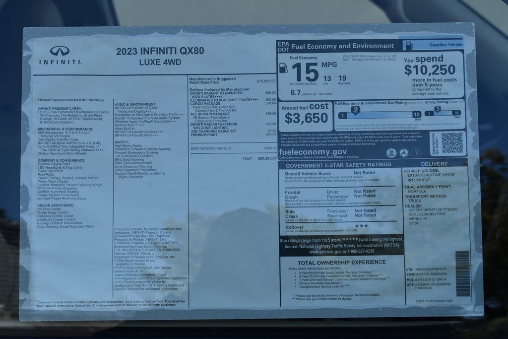 2023 INFINITI QX80 LUXE Vienna VA