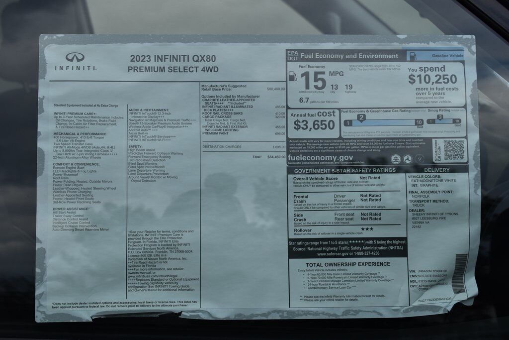 2023 INFINITI QX80 Premium Select Vienna VA