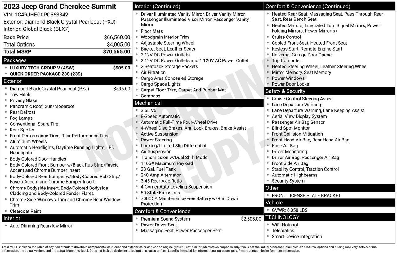 2023 Jeep Grand Cherokee Summit Oak Ridge TN