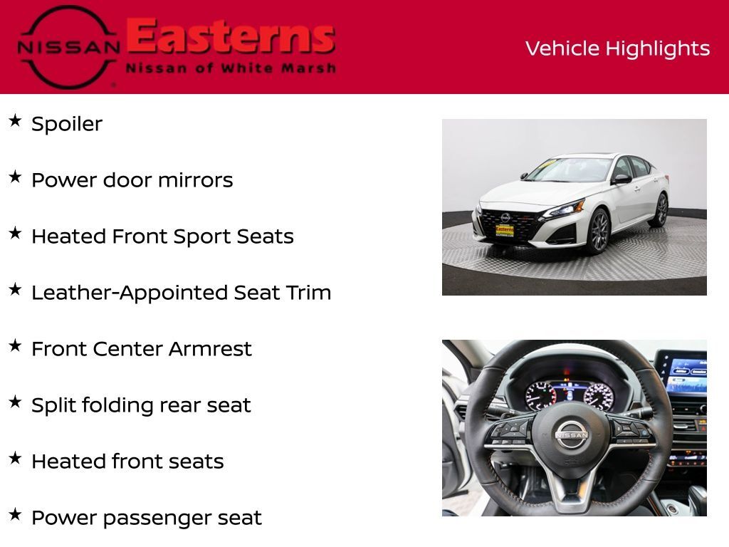 2023 Nissan Altima 2.0 SR White Marsh MD