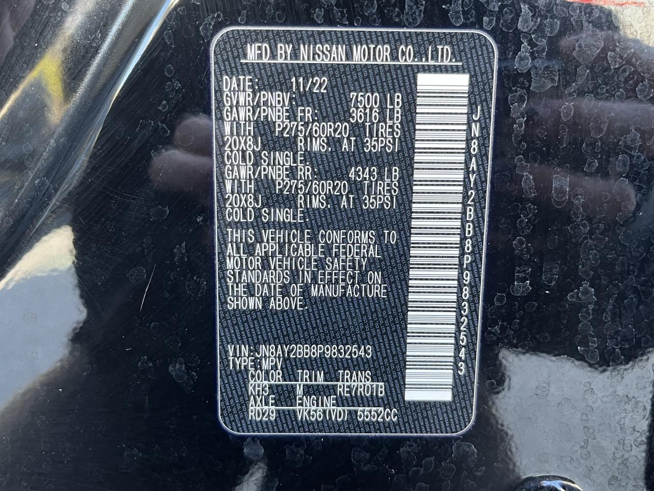 2023 Nissan Armada SL Glen Burnie MD