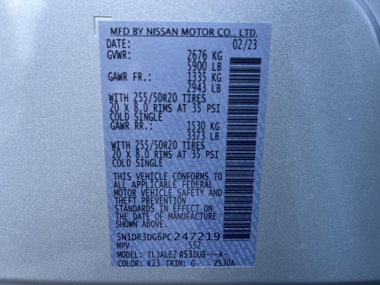 2023 Nissan Pathfinder Platinum Glen Burnie MD