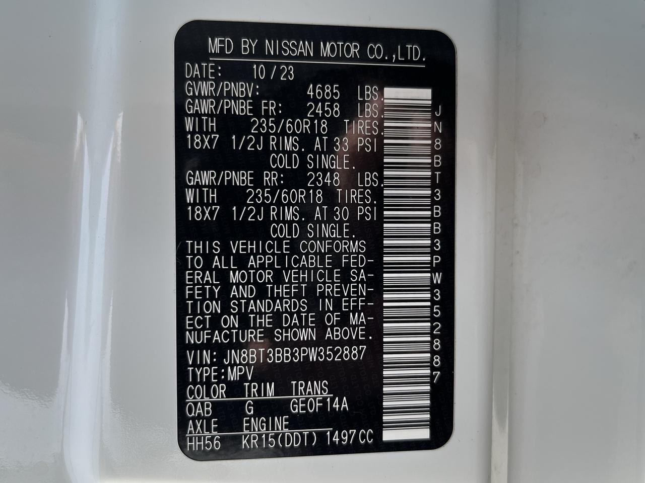 2023 Nissan Rogue SV Glen Burnie MD