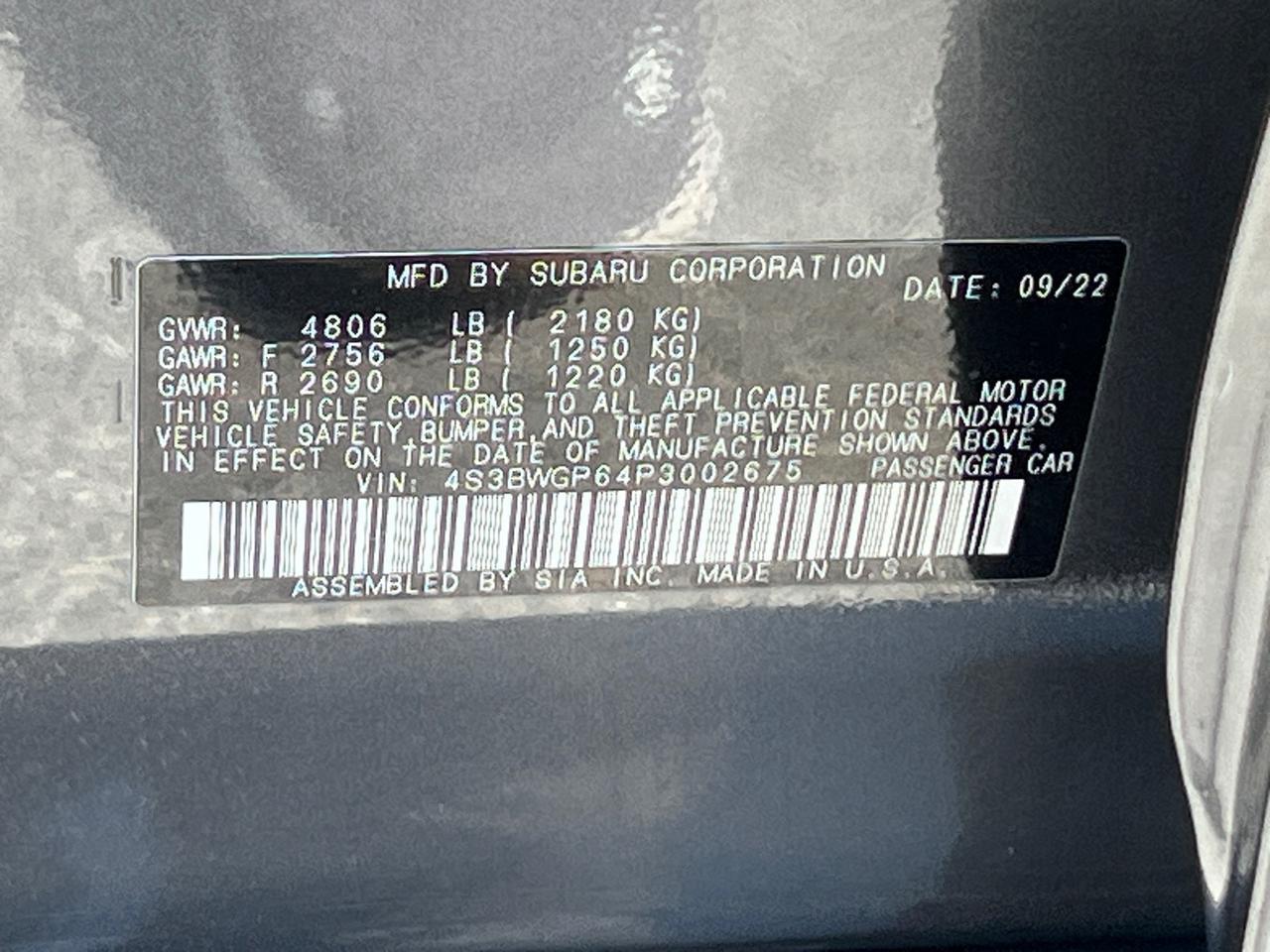 2023 Subaru Legacy Touring XT Hagerstown MD