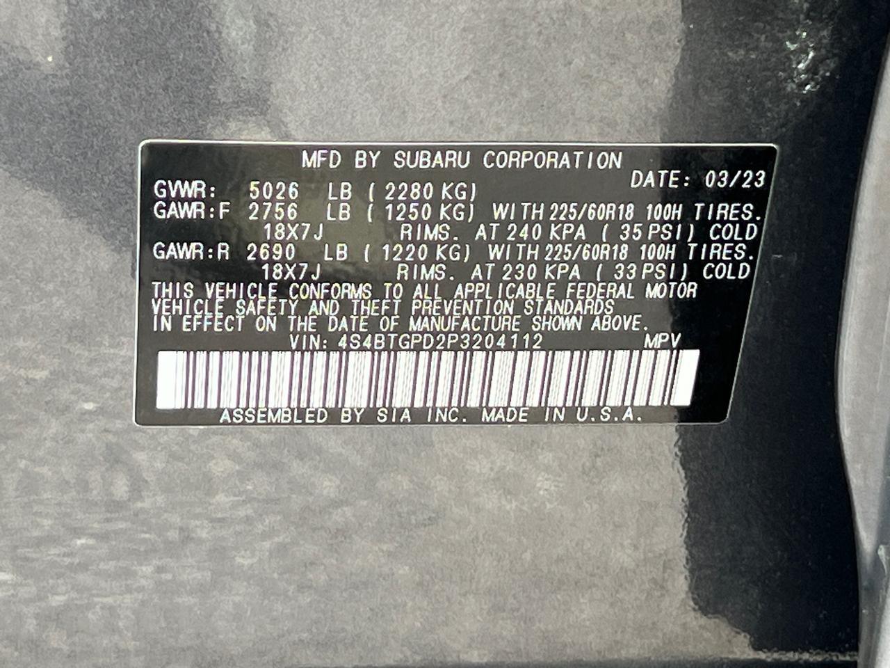 2023 Subaru Outback Touring XT Hagerstown MD