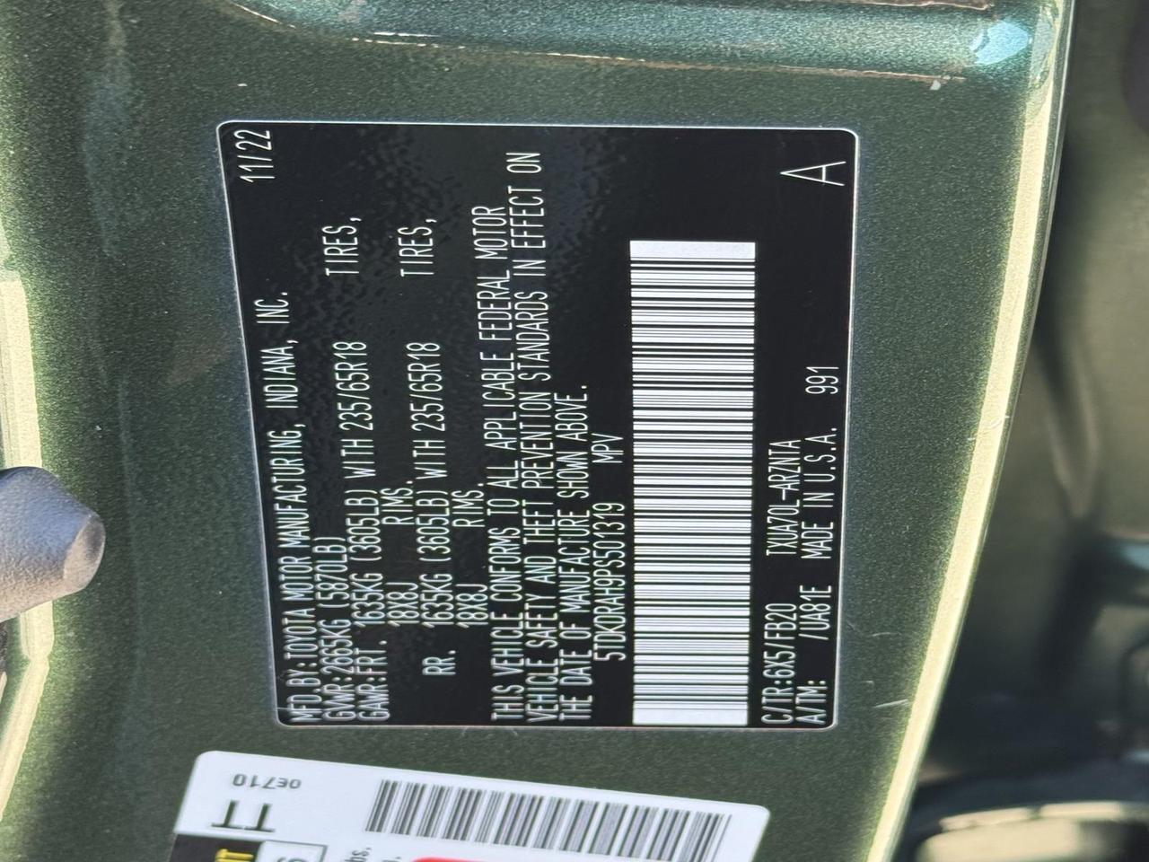 2023 Toyota Highlander L Fredericksburg VA