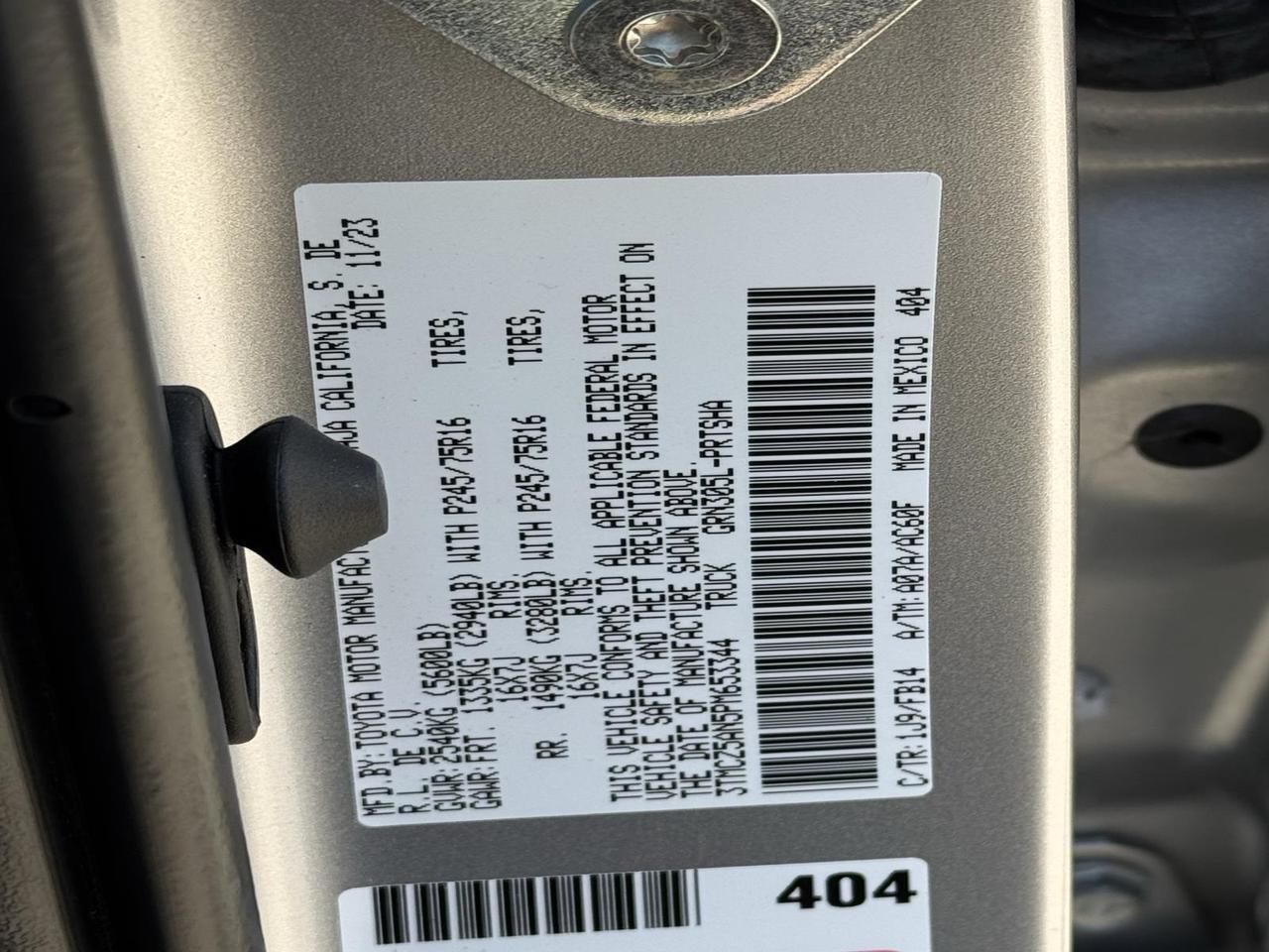 2023 Toyota Tacoma SR Fredericksburg VA