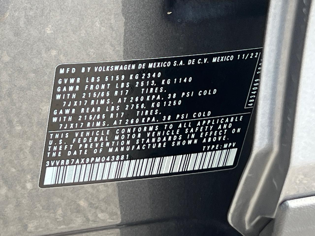 2023 Volkswagen Tiguan 2.0T S Hagerstown MD