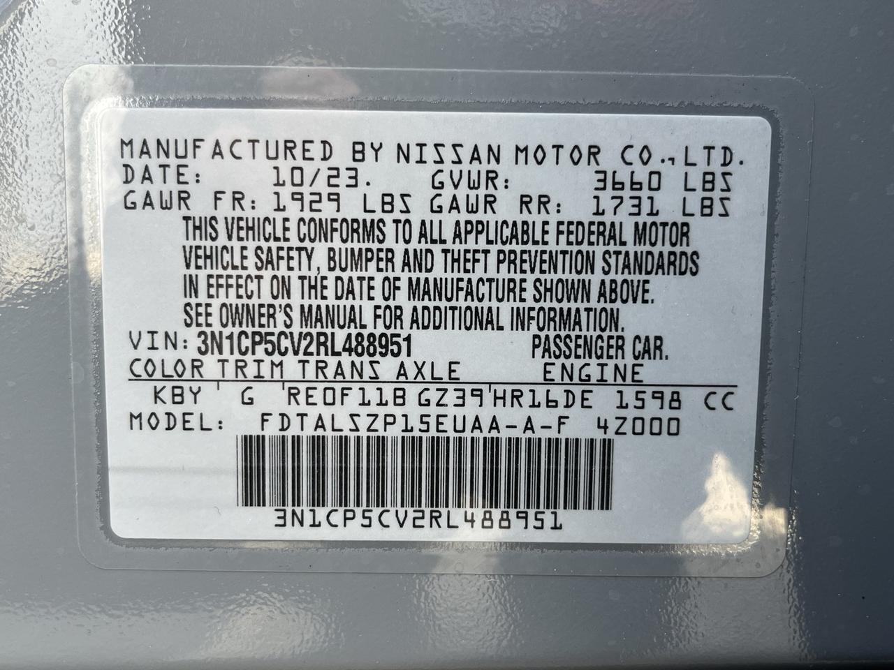 2024 Nissan Kicks SV Glen Burnie MD