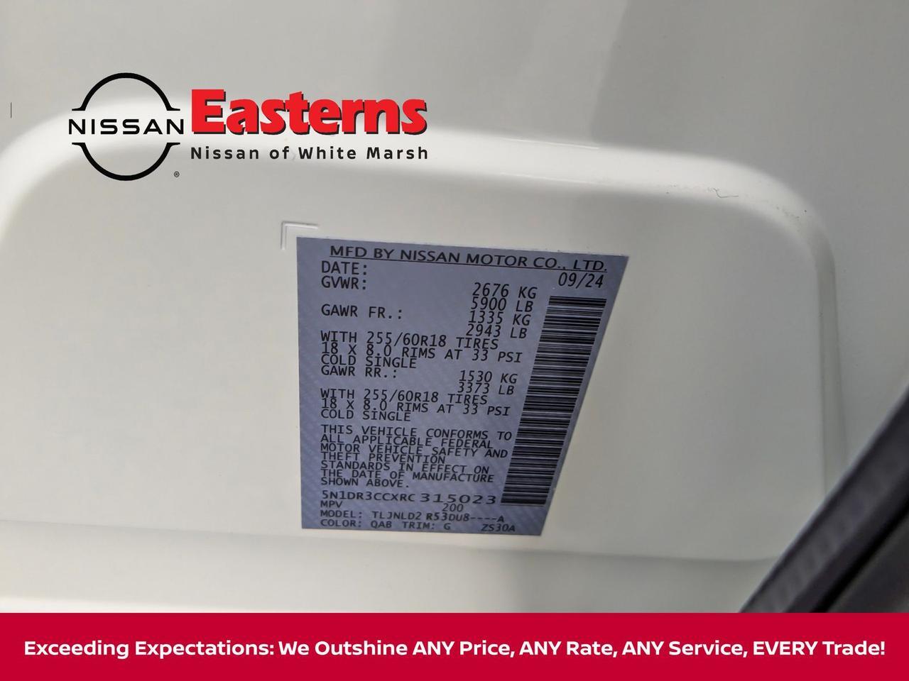 2024 Nissan Pathfinder SL White Marsh MD