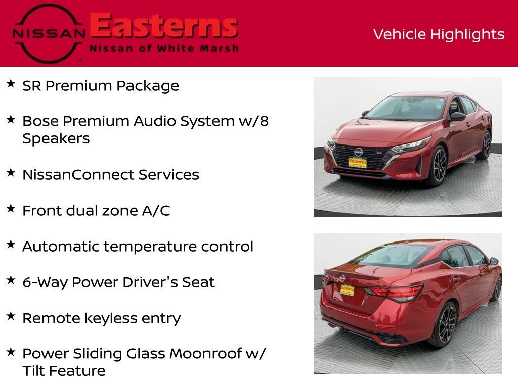 2024 Nissan Sentra SR White Marsh MD