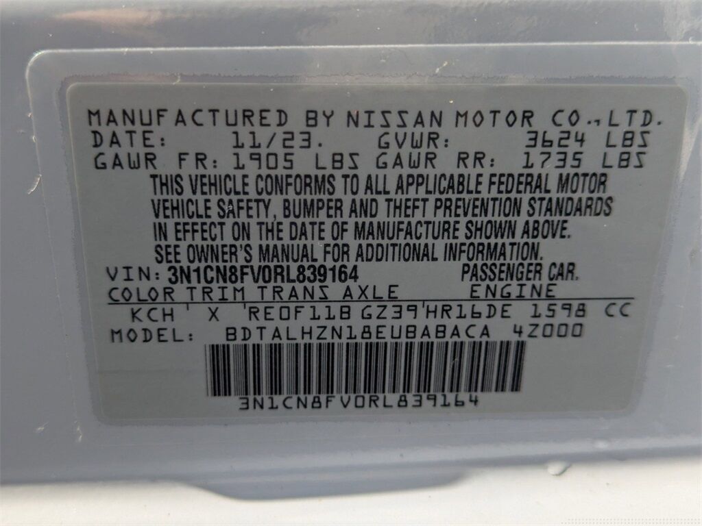 2024 Nissan Versa 1.6 SR Kennesaw GA