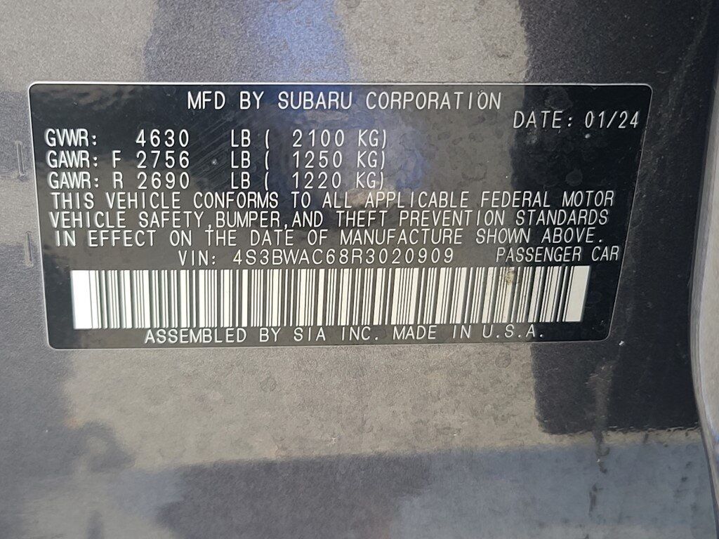 2024 Subaru Legacy Premium Springfield VA