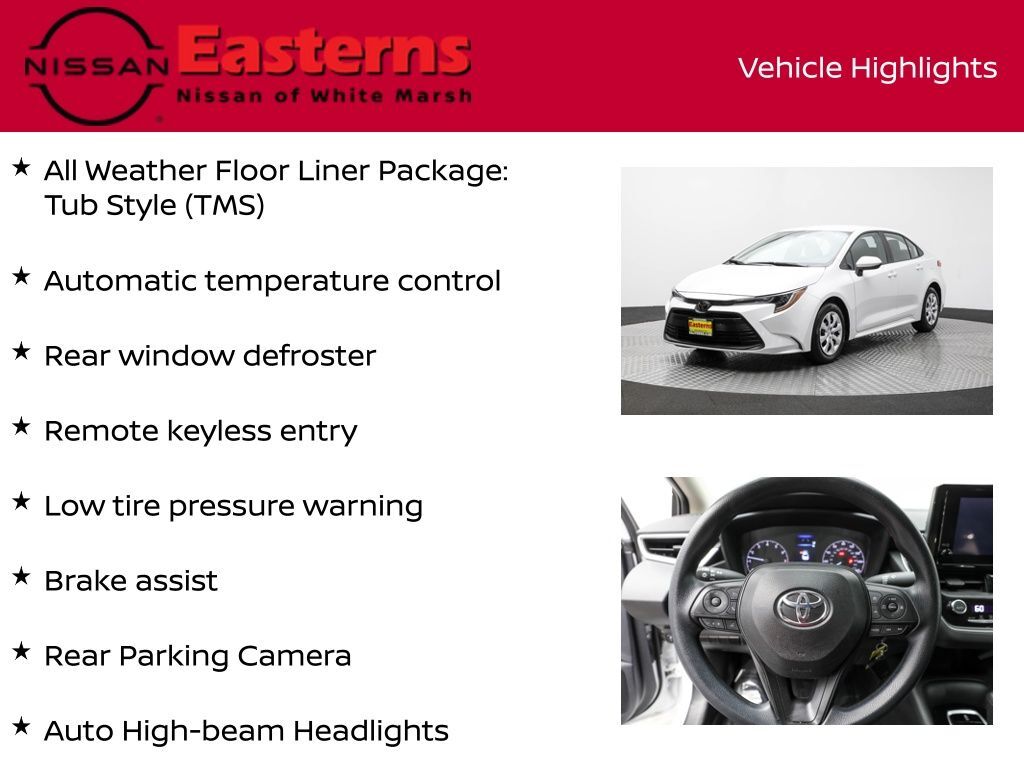 2024 Toyota Corolla LE White Marsh MD