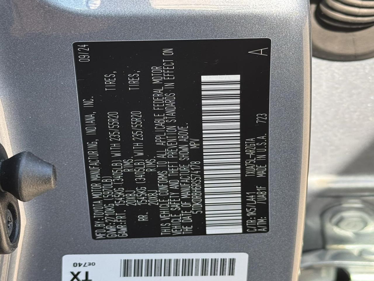 2024 Toyota Highlander Platinum Fredericksburg VA