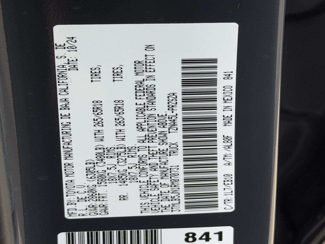 2024 Toyota Tacoma Limited Fredericksburg VA