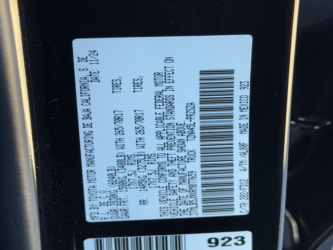 2024 Toyota Tacoma TRD Off-Road Fredericksburg VA