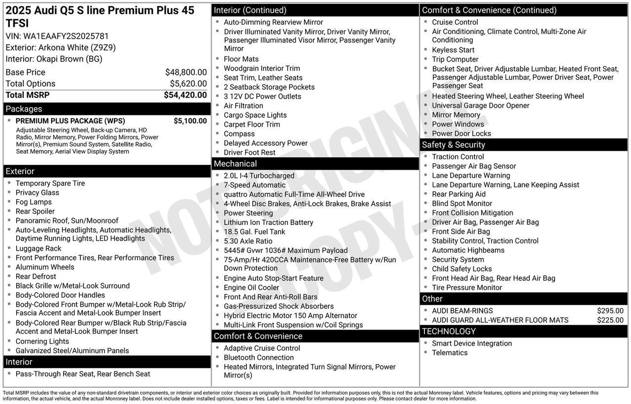 2025 Audi Q5 45 S line Premium Plus Oak Ridge TN