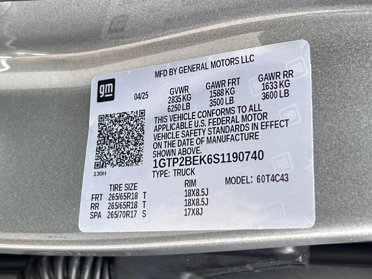 2025 GMC Canyon Elevation Hagerstown MD